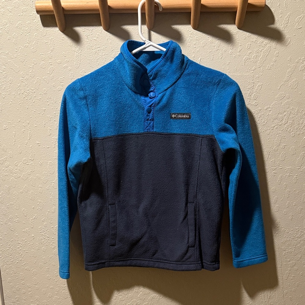 Columbia boys snap fleece pullover M(10/12)